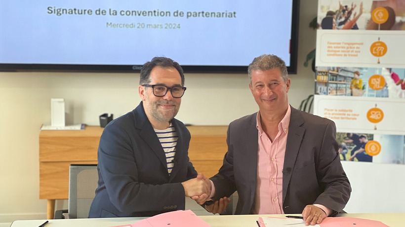 Signature convention Groupe VYV et Up Coop